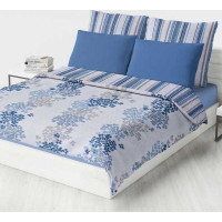 Prikrývka na posteľ ESSENTIALS Provence 220x240 cm - modrý/biely