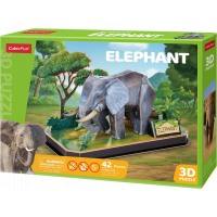 CUBICFUN 3D puzzle Slon 42 dielikov