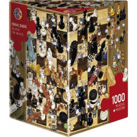 HEYE Puzzle Čierna alebo biela (Šach) 1000 dielikov