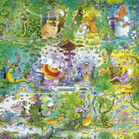 HEYE Štvorcové puzzle Divočina 1000 dielikov