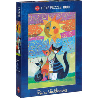 HEYE Metalické puzzle Slnko 1000 dielikov