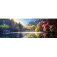 HEYE Panoramatické puzzle Jazero Serjang-ji 1000 dielikov