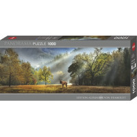 HEYE Panoramatické puzzle Ranné pozdravenie 1000 dielikov