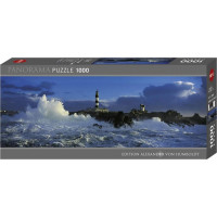 HEYE Panoramatické puzzle Maják Le Créac&#39;h, Bretónsko, Francúzsko 1000 dielikov