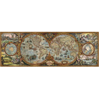 HEYE Panoramatické puzzle Mapa sveta (pologuľa) 6000 dielikov HEYE Panoramatické puzzle Mapa sveta (pologuľa) 6000 dielikov