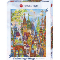 HEYE Puzzle Charming Village: Červené oblúky 1000 dielikov