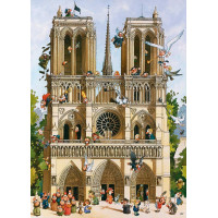 HEYE Puzzle Cartoon Classics: Nech žije Notre Dame 1000 dielikov