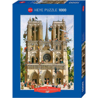 HEYE Puzzle Cartoon Classics: Nech žije Notre Dame 1000 dielikov