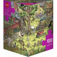 HEYE Puzzle Simon&#39;s Cat: Dobrodružstvo na záhrade 1000 dielikov