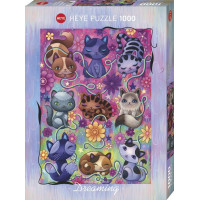 HEYE Puzzle Dreaming: Mačiatka 1000 dielikov