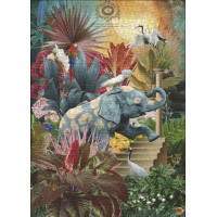 HEYE Puzzle Fauna Fantasies: Elephantaisy 1000 dielikov