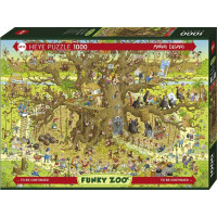 HEYE Puzzle Šialená ZOO: Opičí výbeh 1000 dielikov