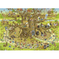 HEYE Puzzle Šialená ZOO: Opičí výbeh 1000 dielikov