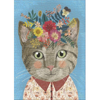 HEYE Puzzle Floral Friends: Krásna mačička 1000 dielikov