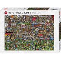 HEYE Puzzle História futbalu 3000 dielikov