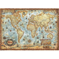HEYE Puzzle Map Art: Svet 2000 dielikov
