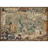 HEYE Puzzle Map Art: Svet pirátov 2000 dielikov