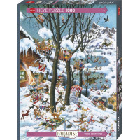 HEYE Puzzle Paradise: V zime 1000 dielikov