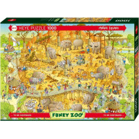 HEYE Puzzle Šialená ZOO: Africká expozícia 1000 dielikov