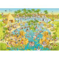 HEYE Puzzle Šialená ZOO: Nílska expozícia 1000 dielikov