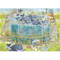 HEYE Puzzle Šialená ZOO: Expozícia Oceán 1000 dielikov