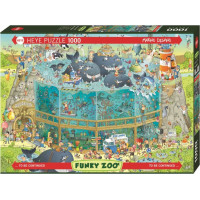 HEYE Puzzle Šialená ZOO: Expozícia Oceán 1000 dielikov