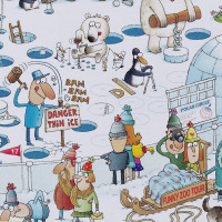 HEYE Puzzle Šialená ZOO: Polárna expozícia 1000 dielikov