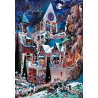 HEYE Puzzle Strašidelný hrad 2000 dielikov
