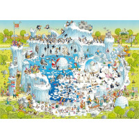 HEYE Puzzle Šialená ZOO: Polárna expozícia 1000 dielikov