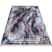 Kusový koberec HONOR Rock - tmavo šedý