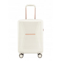 Moderné cestovné kufre MALIBU - biele