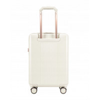 Moderné cestovné kufre MALIBU - biele