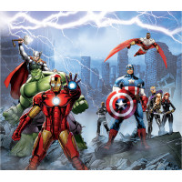 Detský záves MARVEL - Hrdinovia Avengers - 180x160 cm