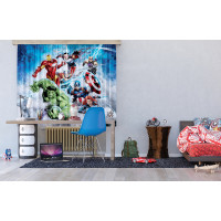 Detský záves MARVEL - Avengers útočí - 180x160 cm
