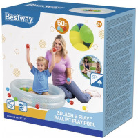 BESTWAY Detský bazén s loptičkami kruh 91cm Modrý