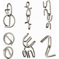 DJECO Crazix: Sada kovových hlavolamov 6ks