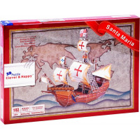 CLEVER&HAPPY 3D puzzle Loď Santa Maria 102 dielikov