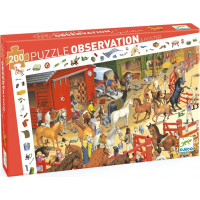 DJECO Puzzle Observation: Kone 200 dielikov