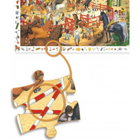 DJECO Puzzle Observation: Kone 200 dielikov