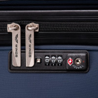 Moderné cestovné kufre SPARROW - set S+M+L - červené - TSA zámok