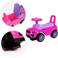 ECOTOYS Odrážadlo Auto s melódiami ružové