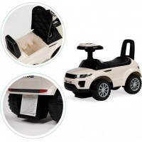 ECOTOYS Odrážadlo Auto s melódiami bielej