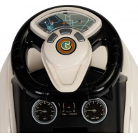ECOTOYS Odrážadlo Auto s melódiami bielej
