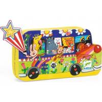 DJECO Puzzle Dúhový autobus 16 dielikov