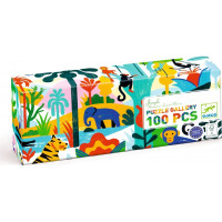 DJECO Panoramatické puzzle Džungľa 100 dielikov