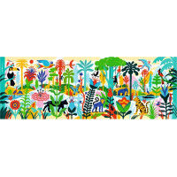 DJECO Panoramatické puzzle Džungľa 100 dielikov