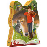 DJECO Panoramatické puzzle Peter a vlk 50 dielikov