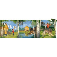 DJECO Panoramatické puzzle Peter a vlk 50 dielikov