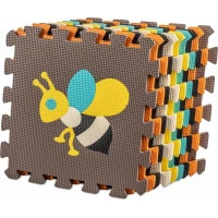 KIK Penové puzzle Farebné zvieratká (28x28)