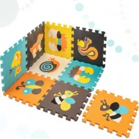 KIK Penové puzzle Farebné zvieratká (28x28)